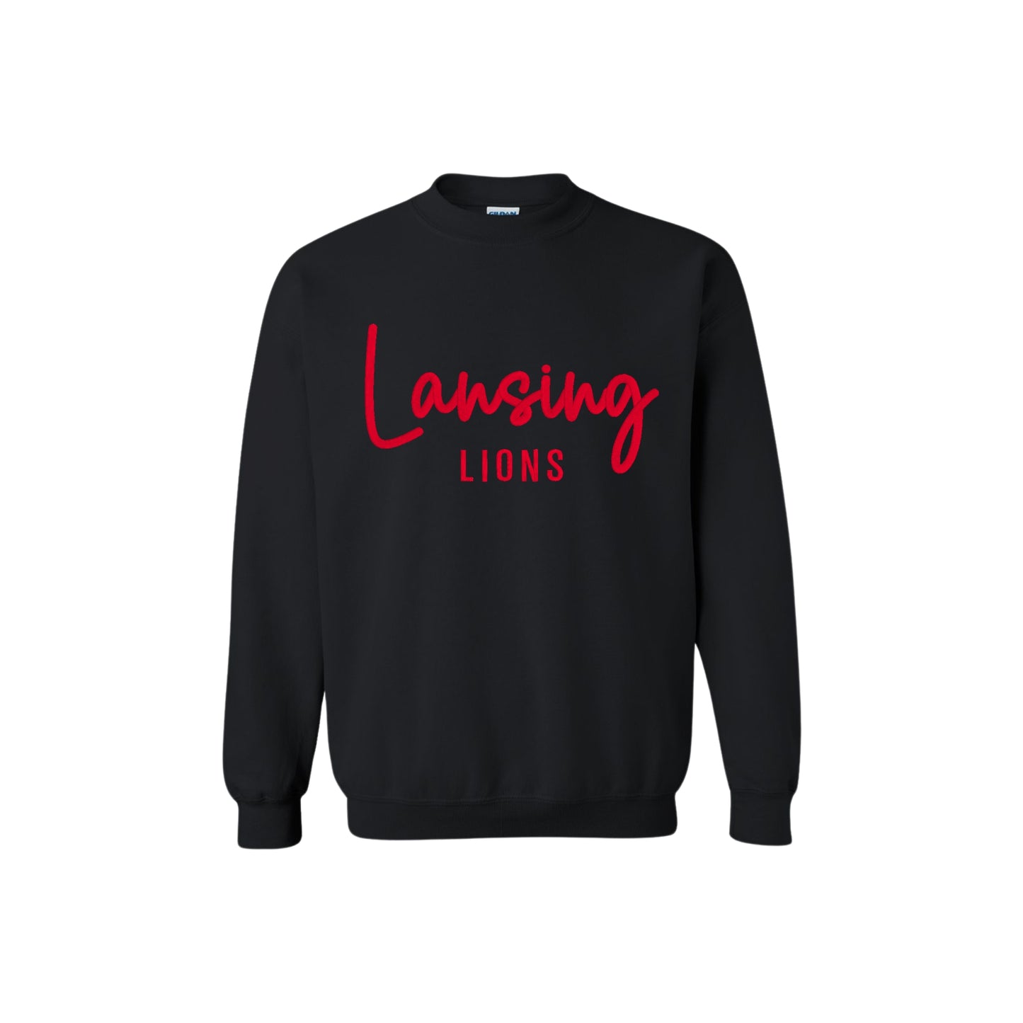 Lansing Lions 3D Embroidered Sweatshirt or Hoodie