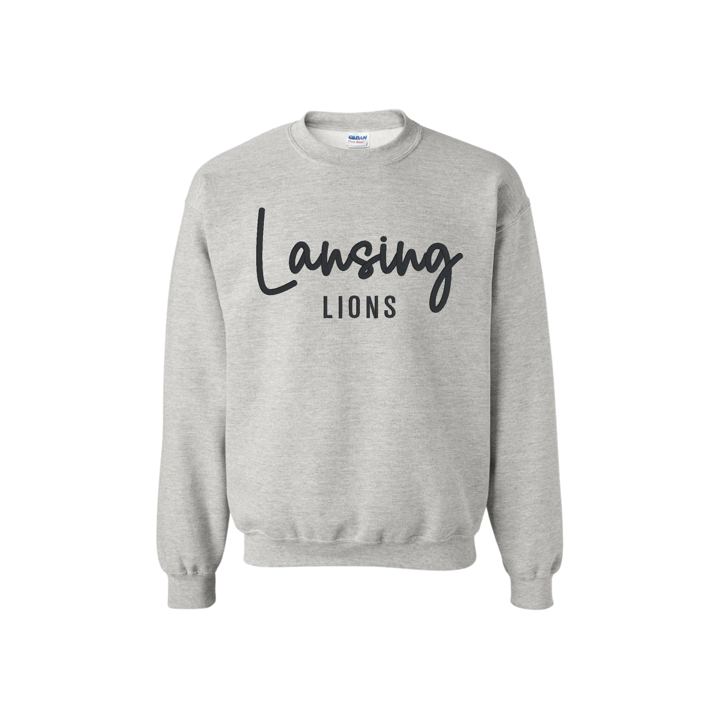 Lansing Lions 3D Embroidered Sweatshirt or Hoodie