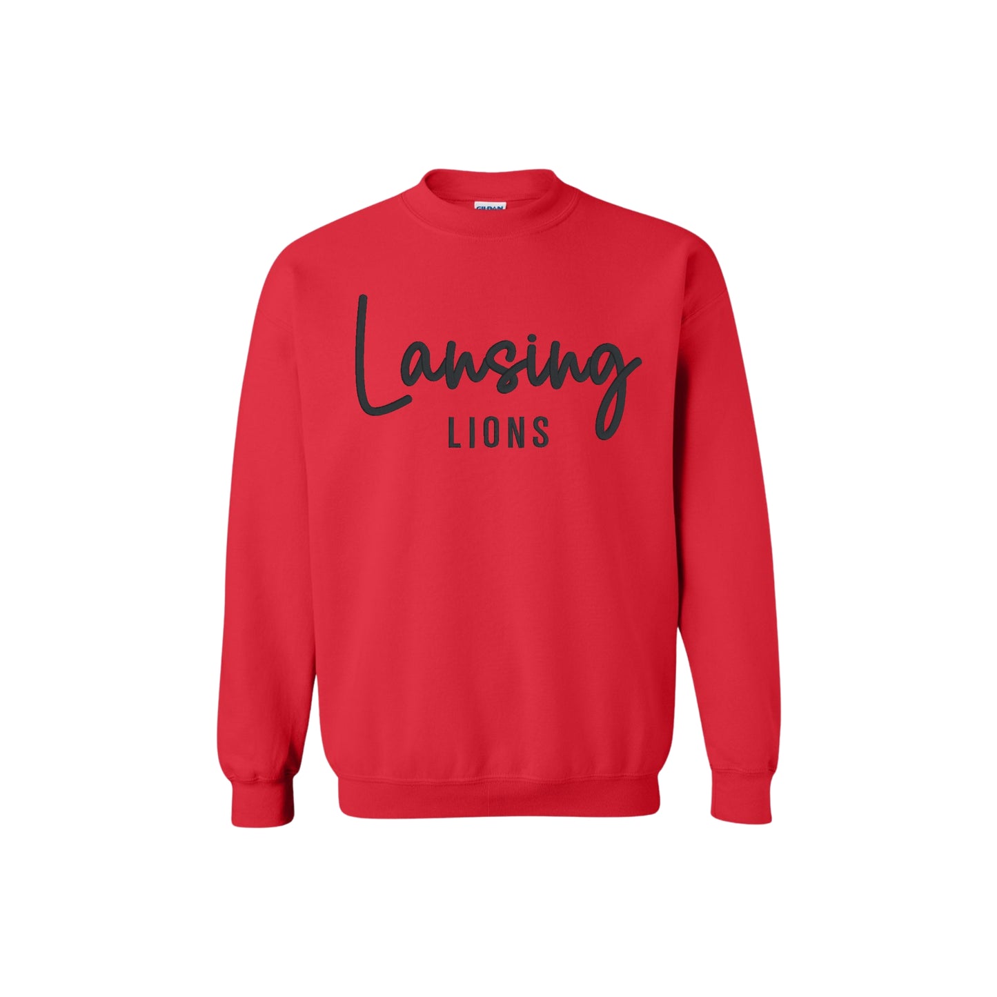 Lansing Lions 3D Embroidered Sweatshirt or Hoodie
