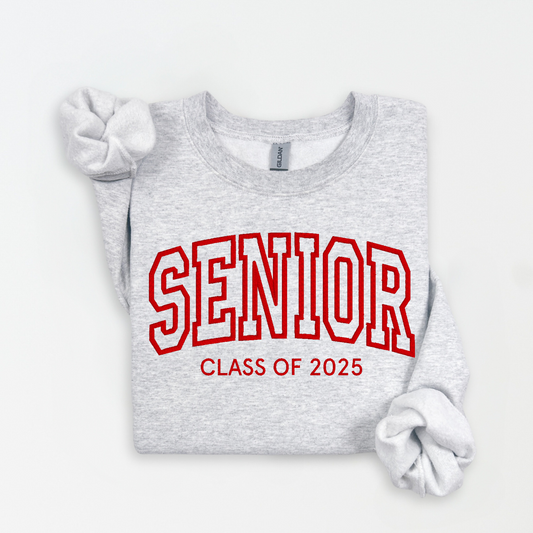 Senior Arched Crewneck - Embroidered