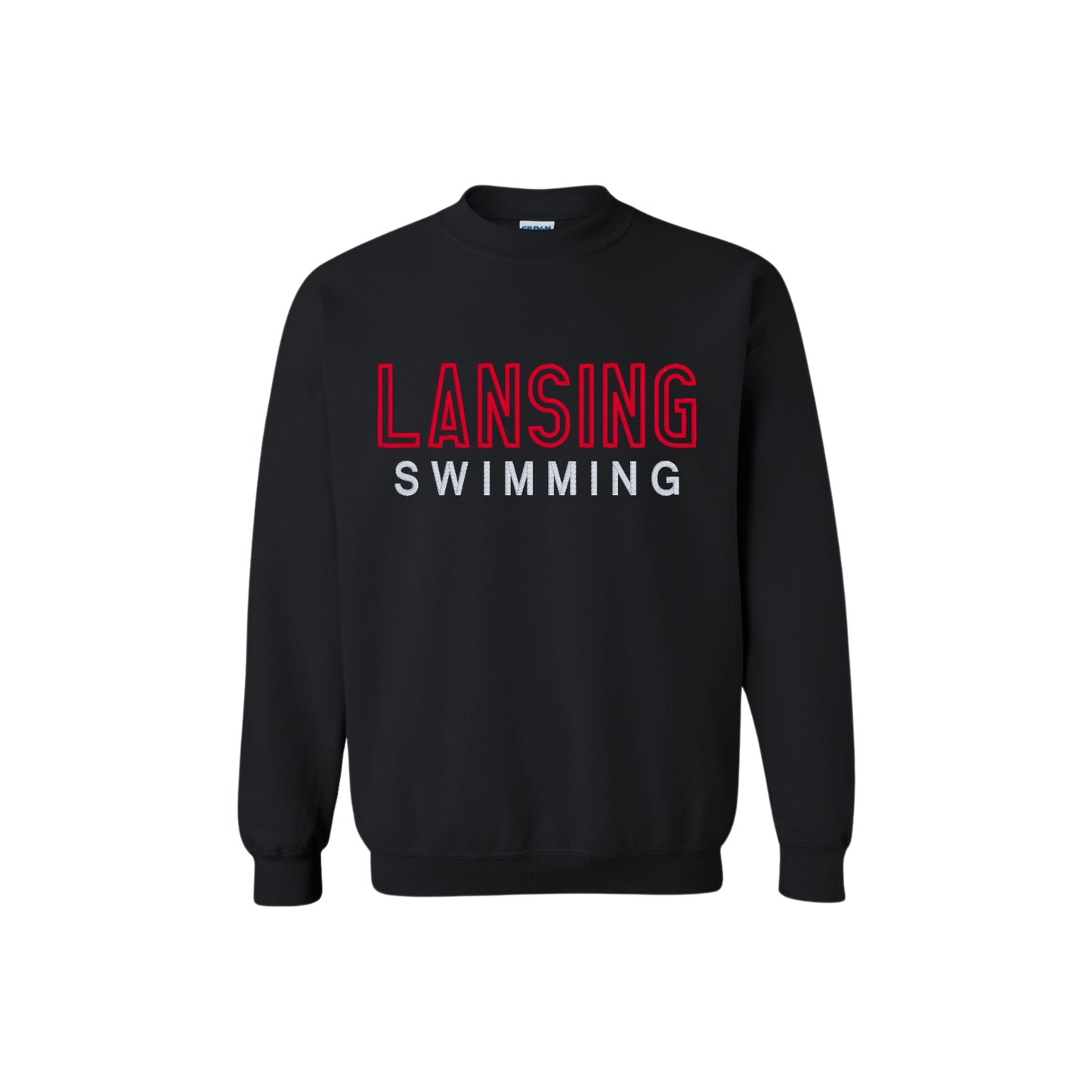 Lansing Swim 3D Embroidered Sweatshirt or Hoodie
