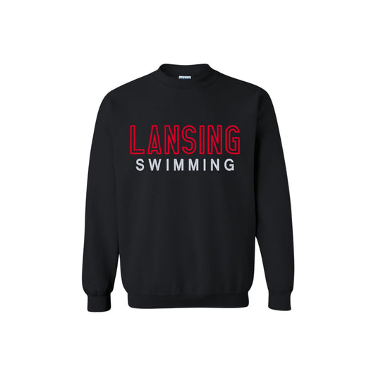 Lansing Swim 3D Embroidered Sweatshirt or Hoodie