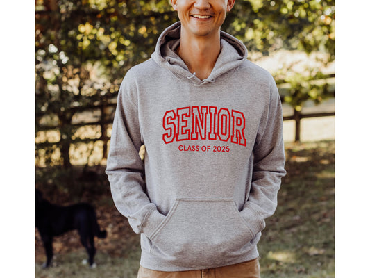 Senior Arched Hoodie - Embroidered