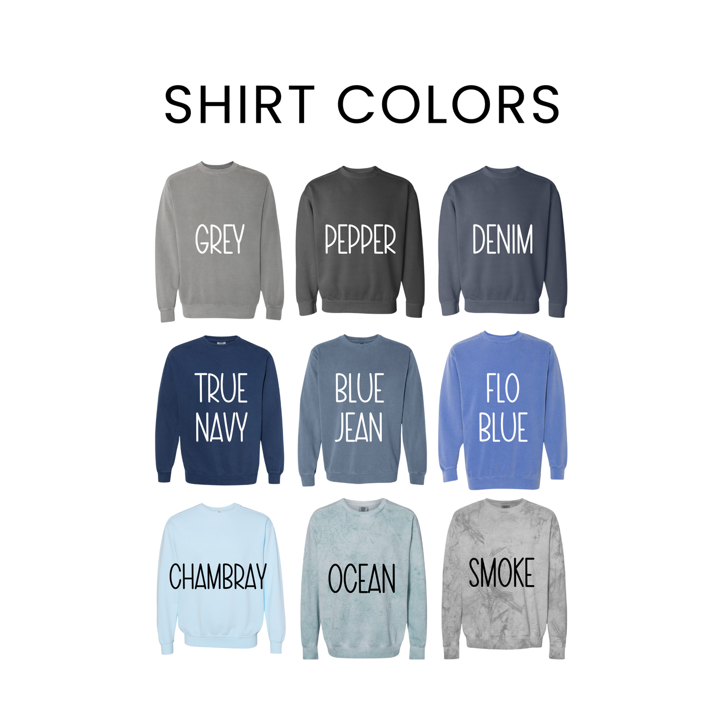 FTLL Embroidered Sweatshirt - Comfort Colors