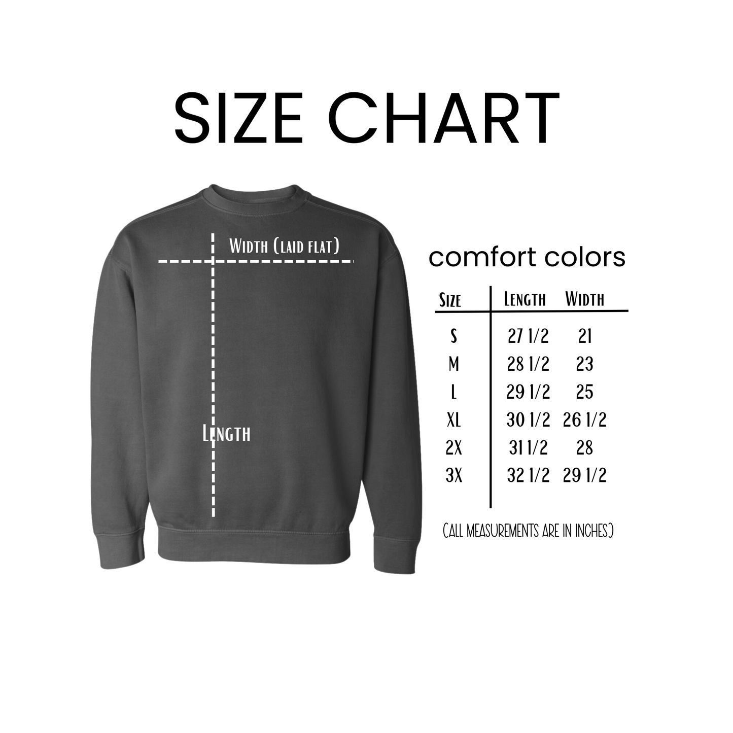 FTLL Embroidered Sweatshirt - Comfort Colors